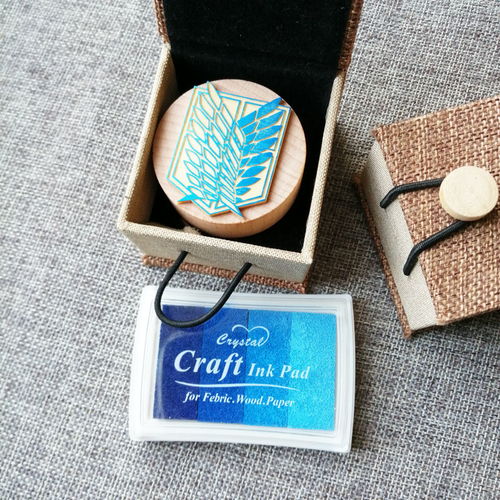 進(jìn)擊的巨人自由之翼利威爾兵長印章頭像動(dòng)漫周邊禮物木質(zhì)印章禮品